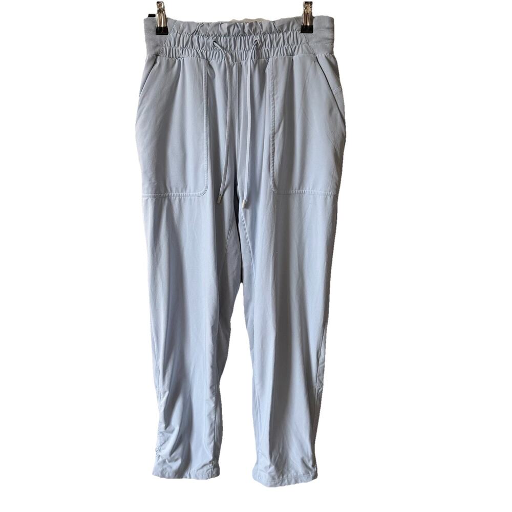 Lululemon Womens 4 Beyond the Studio Lined Crop Jogger Sweatpants Light Blue